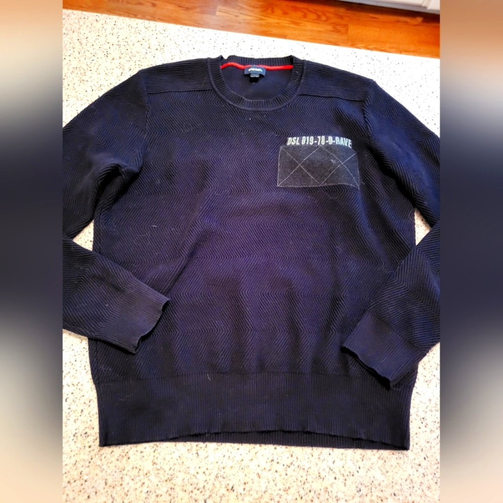 Diesel SZ M Mens black sweater